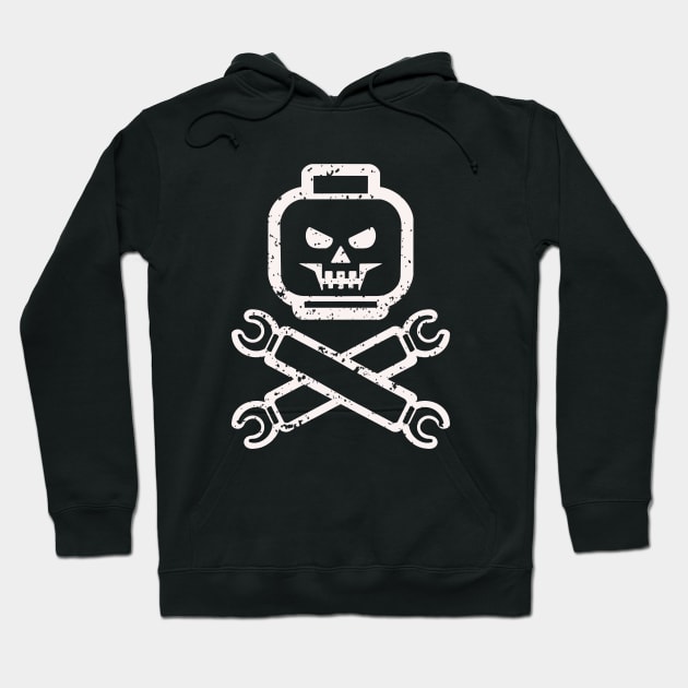 Skull Block Club Hoodie by Nifty Studio